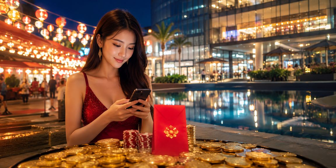 Pemain di Johor Bahru menerima bonus sampul merah melalui aplikasi mudah alih s500