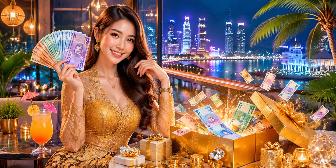 Pengguna wanita berbaju kebaya di Johor menggunakan platform pertaruhan dalam talian