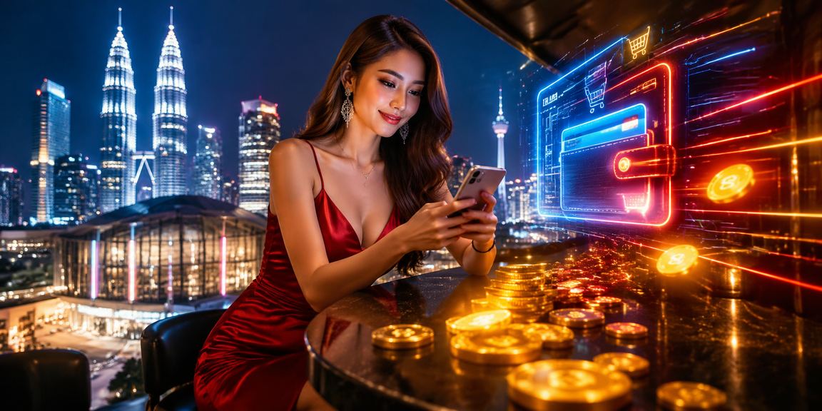 Pemain Malaysia di Kuala Lumpur menggunakan telefon mudah alih untuk bermain kasino dalam talian di s500